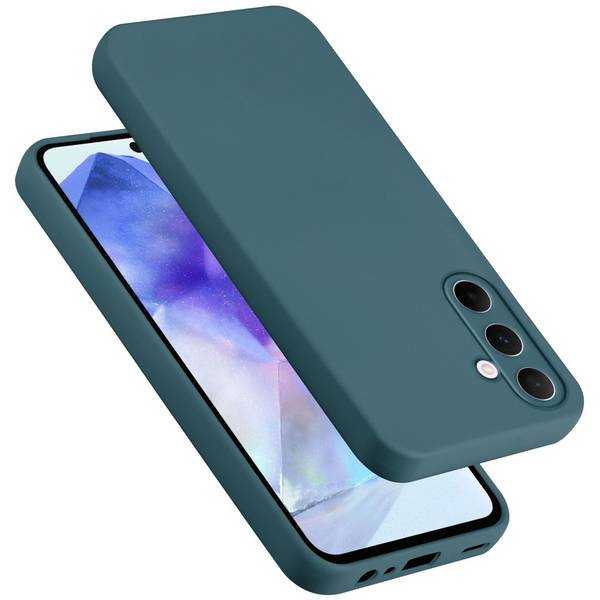 Cadorabo Schutzhülle für Samsung Galaxy A55 Hülle in Grün Handyhülle Case Cover TPU Etui