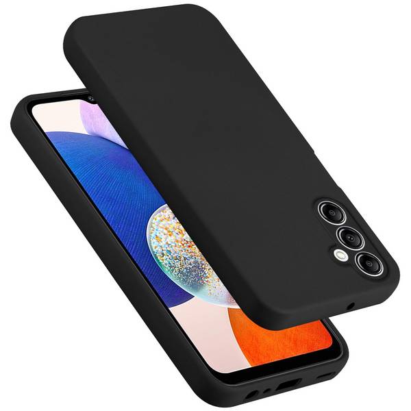 Cadorabo Schutzhülle für Samsung Galaxy A14 4G / 5G / M14 Hülle in Schwarz Handyhülle Case Cover TPU Etui
