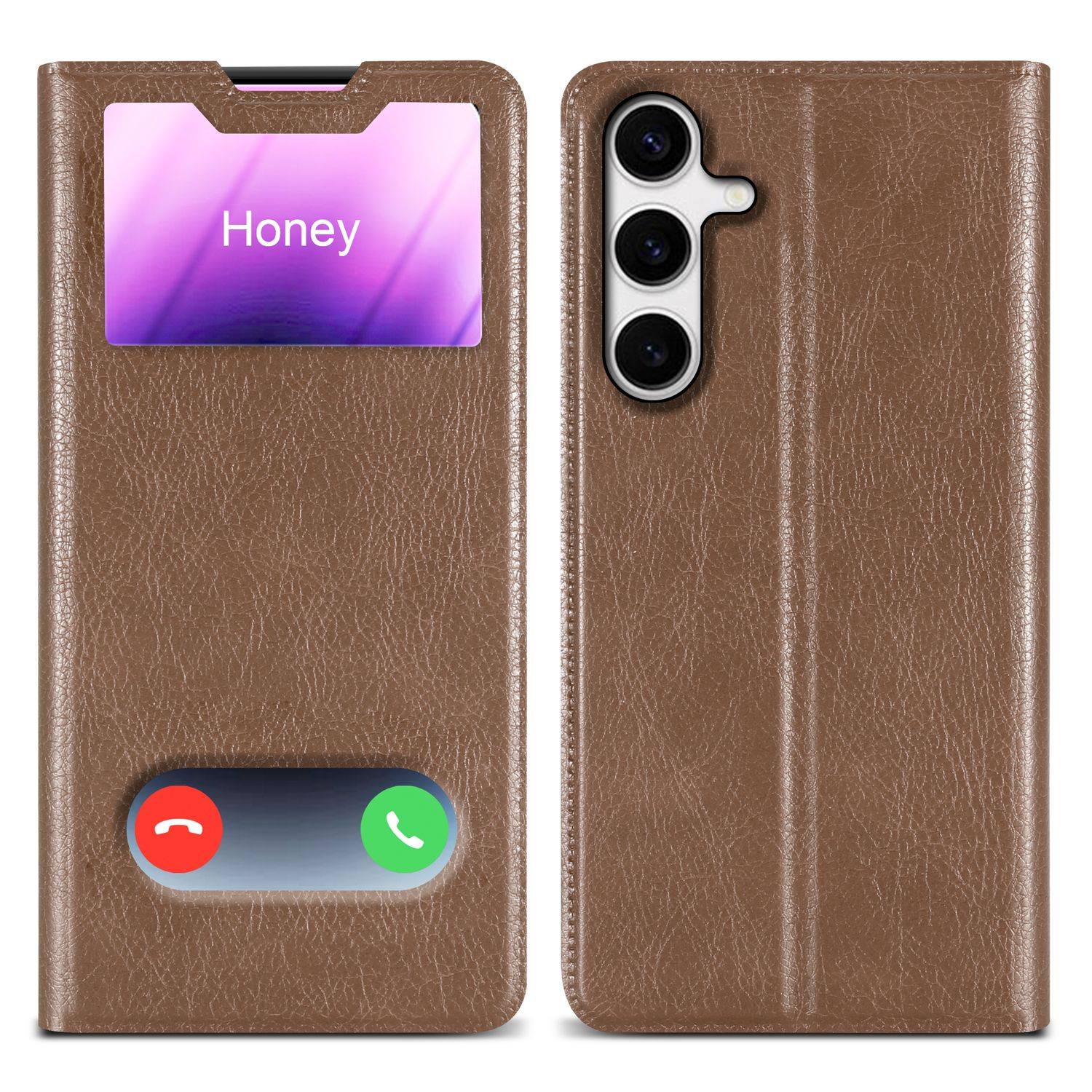 Cadorabo Schutzhülle für Samsung Galaxy S24 Hülle in Braun Handyhülle Book Case Cover Etui-0