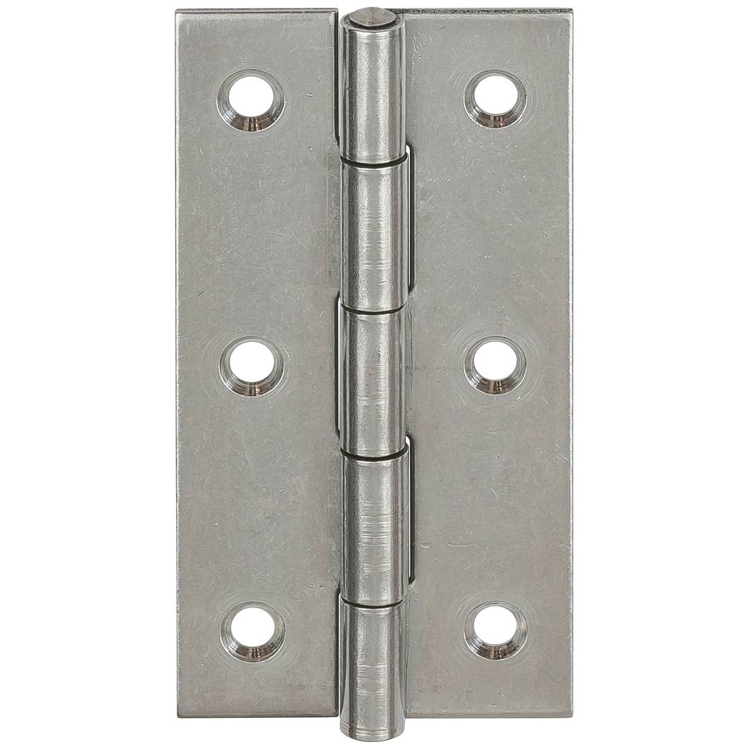 Vormann Scharnier schmal 100x52mm Edelstahl V2A gerollt-0