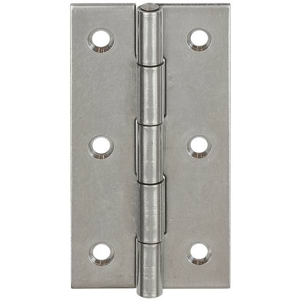 Vormann Scharnier schmal 100x52mm Edelstahl V2A gerollt