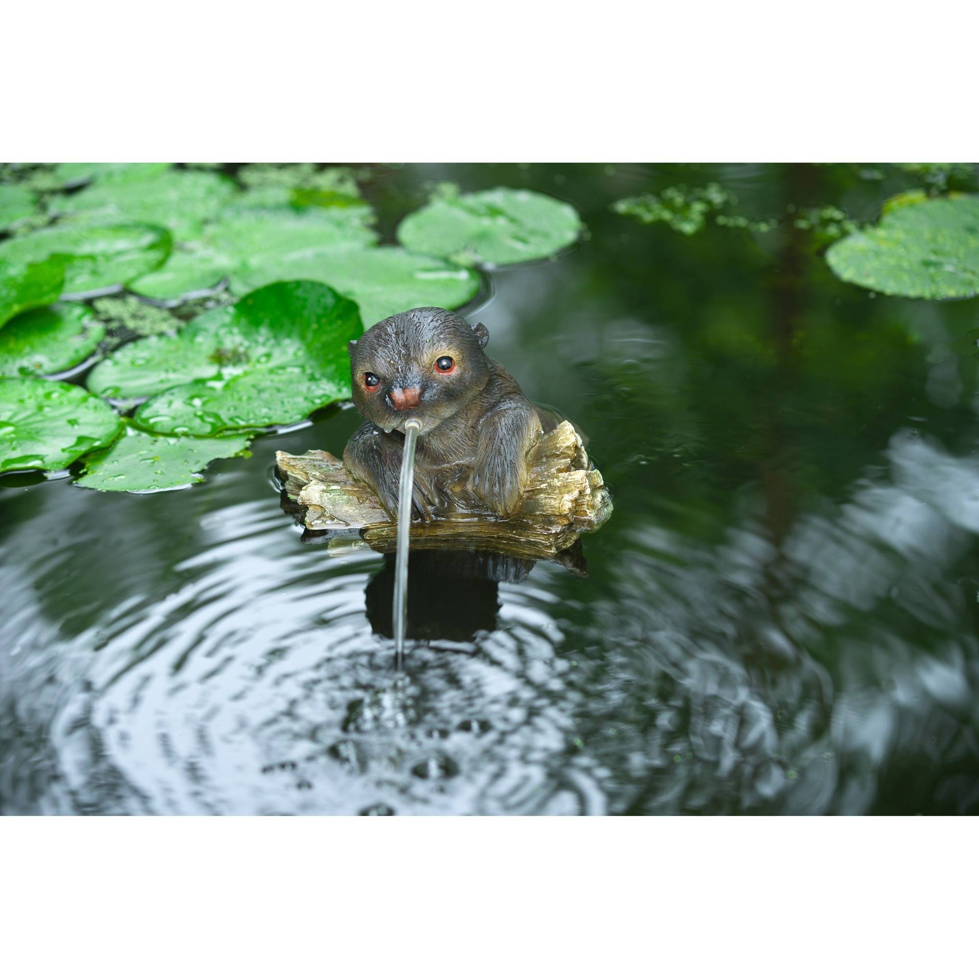 Ubbink schwimmende Spray -Figur Otter am Baumstamm-1