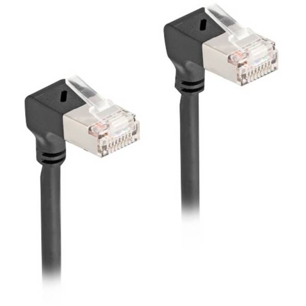 Delock Netzwerkkabel - RJ-45 (M) nach unten abgewinkelt zu RJ-45 (M)