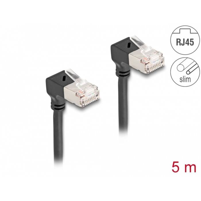 Delock Netzwerkkabel - RJ-45 (M) nach unten abgewinkelt zu RJ-45 (M)-1