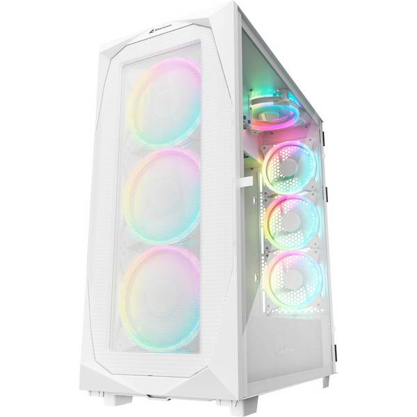SHARKOON - Gehäuse REV300 ATX/E-ATX 2xGlas weiß - Tower - ATX