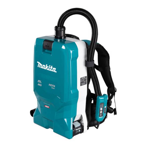 MAKITA VC012GZ01 - Akku-Rucksackstaubsauger (40V XGT | Unterdruck 200 mbar | 45 - 180 W | 6,0L Behältervolumen |
