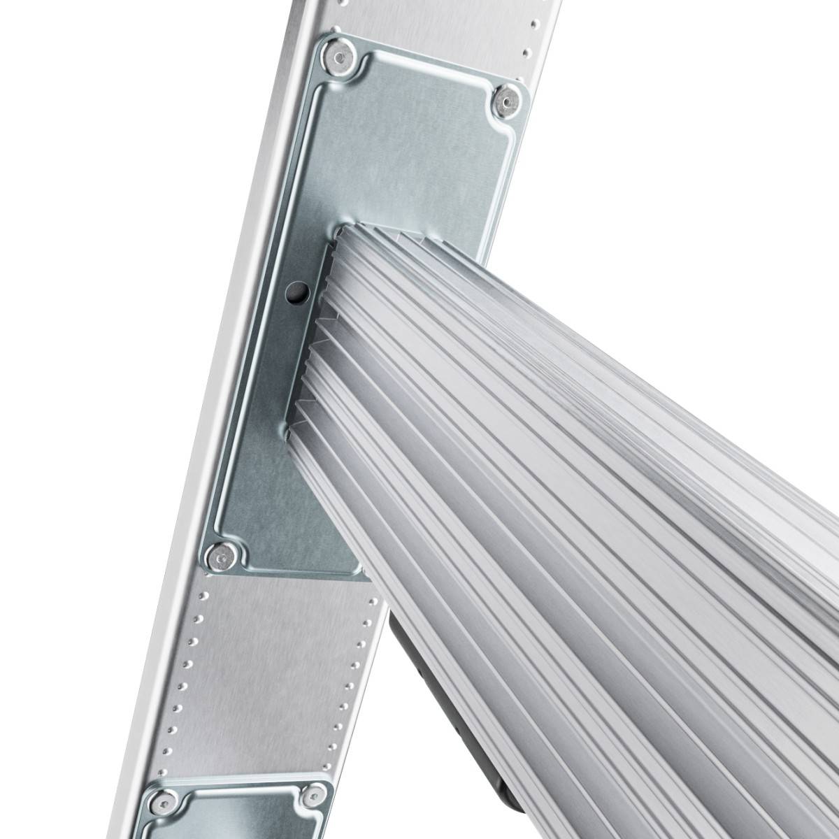 Hailo Sprossenschiebeleiter S120 Pro mit innovativen 3 Dreh-Stufen mit großer Standfläche 3x12 Spr-1