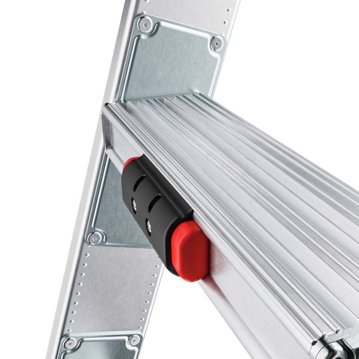 Hailo Sprossenschiebeleiter S120 Pro mit innovativen 3 Dreh-Stufen mit großer Standfläche 3x12 Spr-3