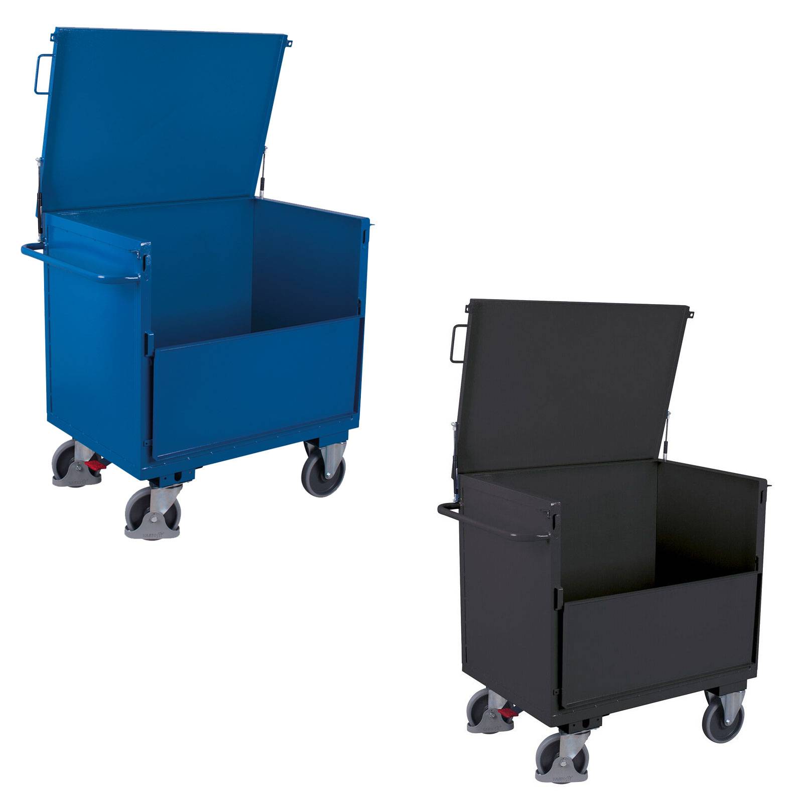 VARIOfit SW-700.415 Vollblechkastenwagen mit Deckel Stahl pulverbeschichtet Traglast (max.): 500 kg-1