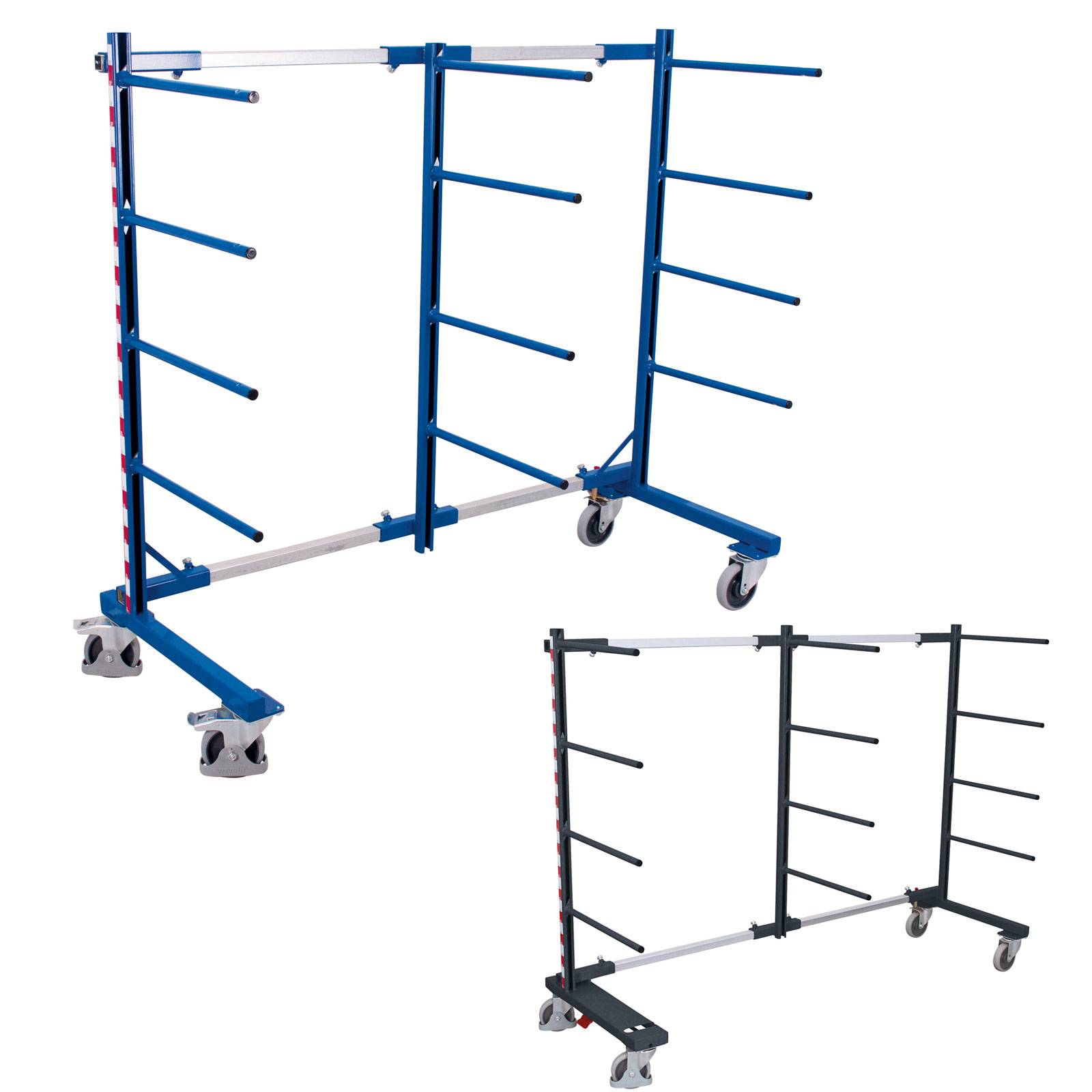 VARIOfit SW-310.006 Tragarmwagen Feststeller Stahl pulverbeschichtet Traglast (max.): 400 kg Bereifung=Vollgummi-1