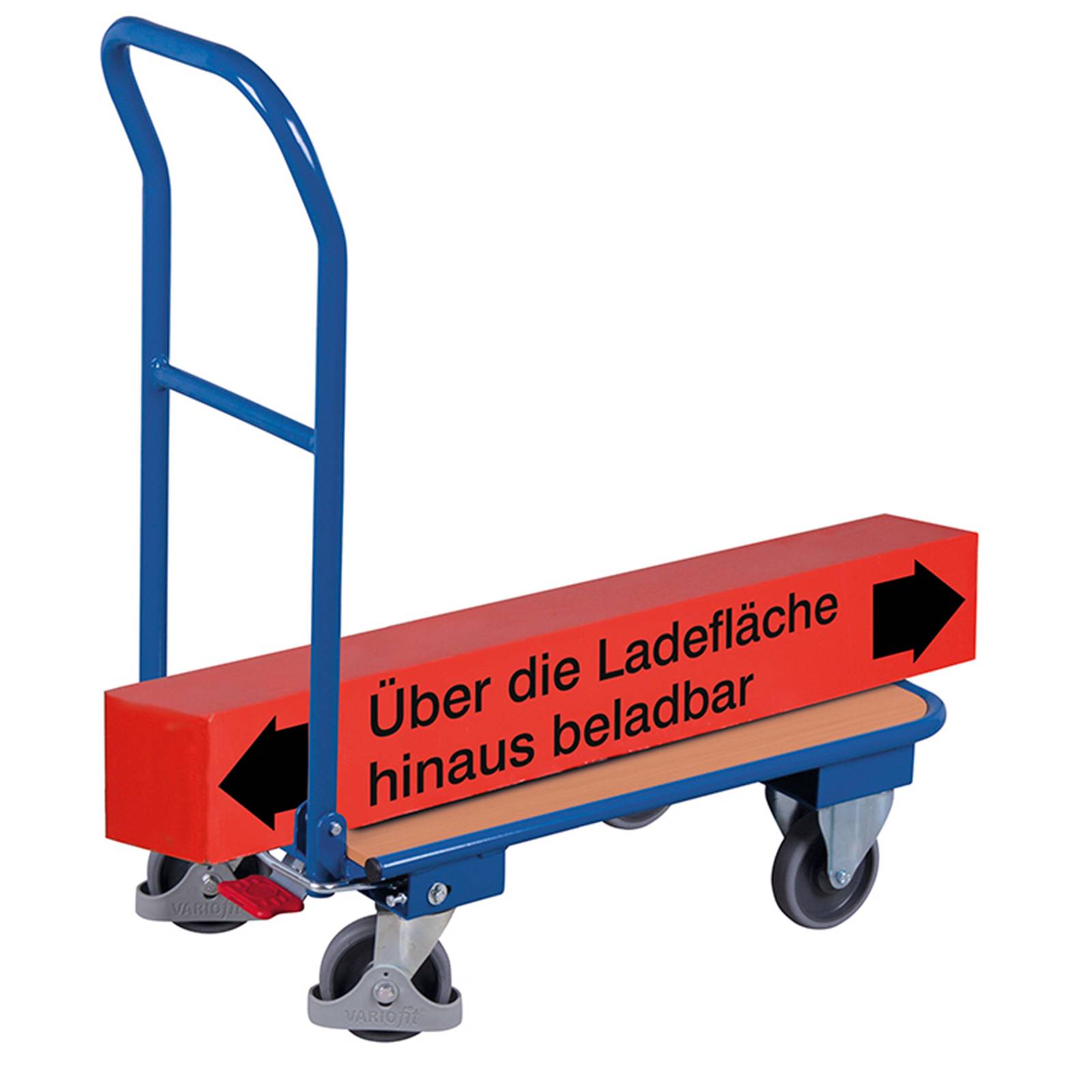 VARIOfit Klappbügelwagen 900x600mm mit 250kg Tragkraft Anthrazitgrau RAL 7016-1
