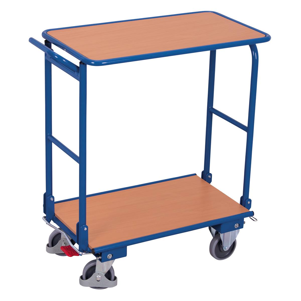 VARIOfit Klappbügelwagen mit 2 Etagen 720x450mm Ladefläche Enzianblau-0
