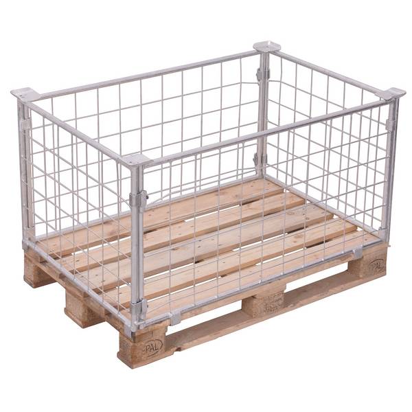 VARIOfit Palettenaufsatz Typ 62 aus verzinktem Stahl 1500kg Auflast 1200x800mm Maße, 600mm Nutzhöh