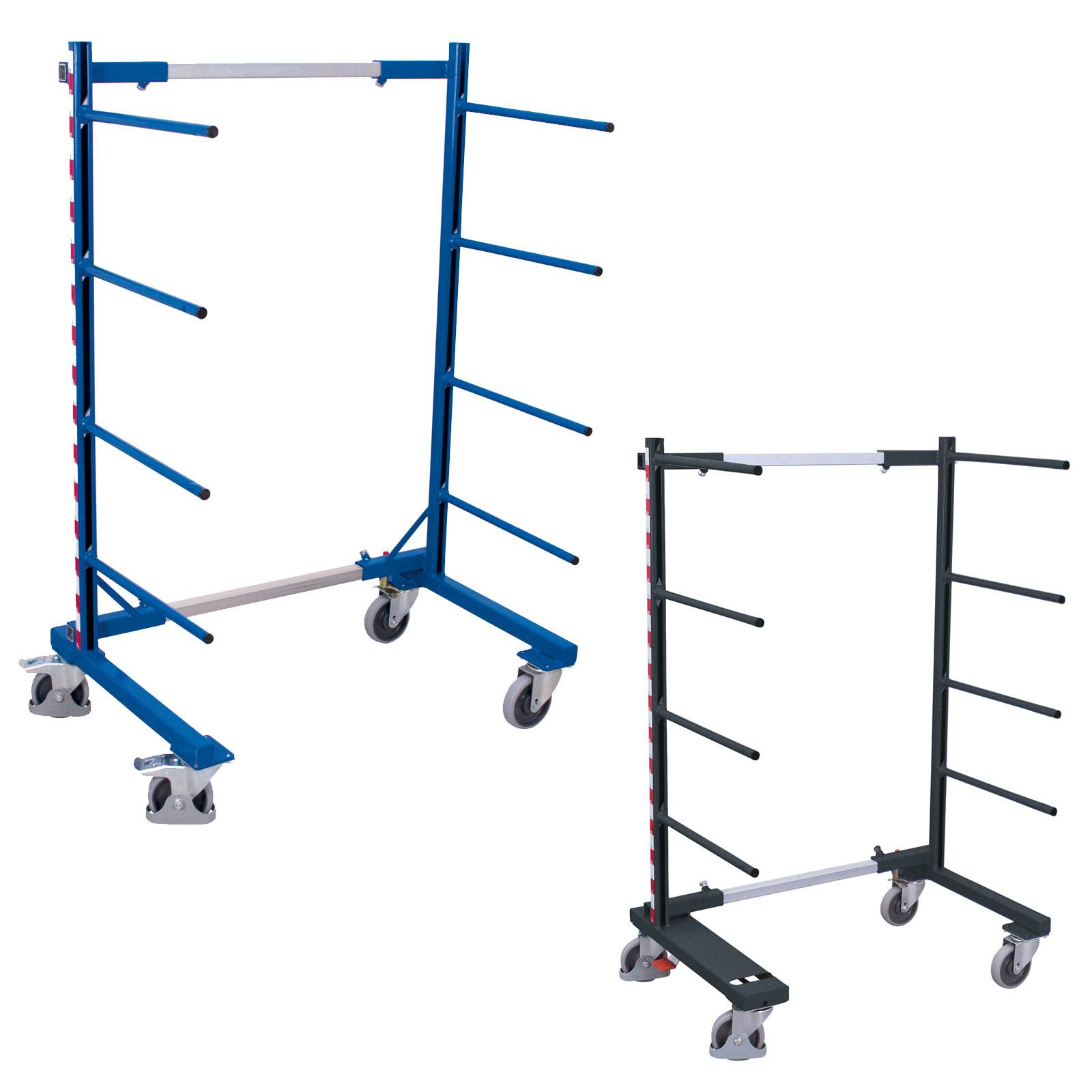 VARIOfit SW-130.006 Tragarmwagen höhenverstellbar Stahl pulverbeschichtet Traglast (max.): 400 kg Bereifung=Vollgummi-2
