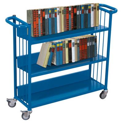 VARIOfit Büchertransportwagen mit 3 Etagen 830x265mm-0