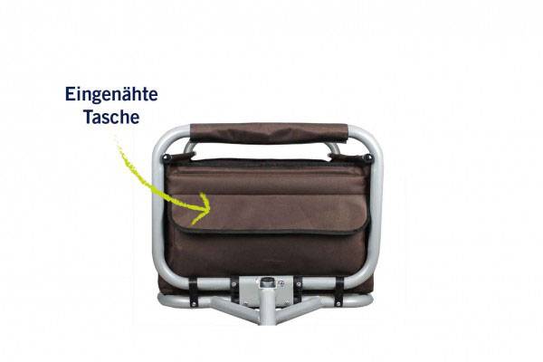 Beachtrekker faltbarer Bollerwagen Life mit integrierter Feststellbremse und Sonnenverdeck Braun und-3