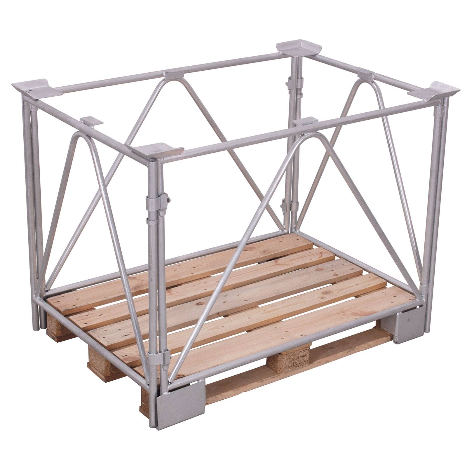 VARIOfit Palettenaufsatz Typ 68 aus verzinktem Stahl 1200x800mm Maße, 1200mm Höhe-0