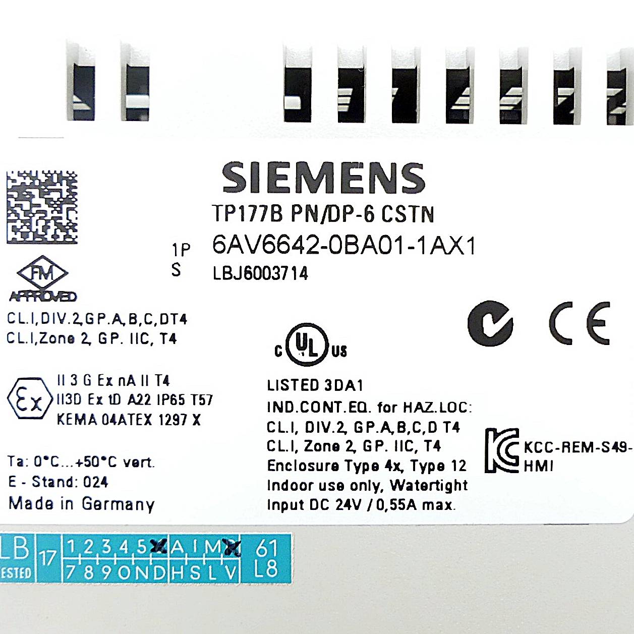Siemens SIMATIC HMI TP177B 6 P [...]-1