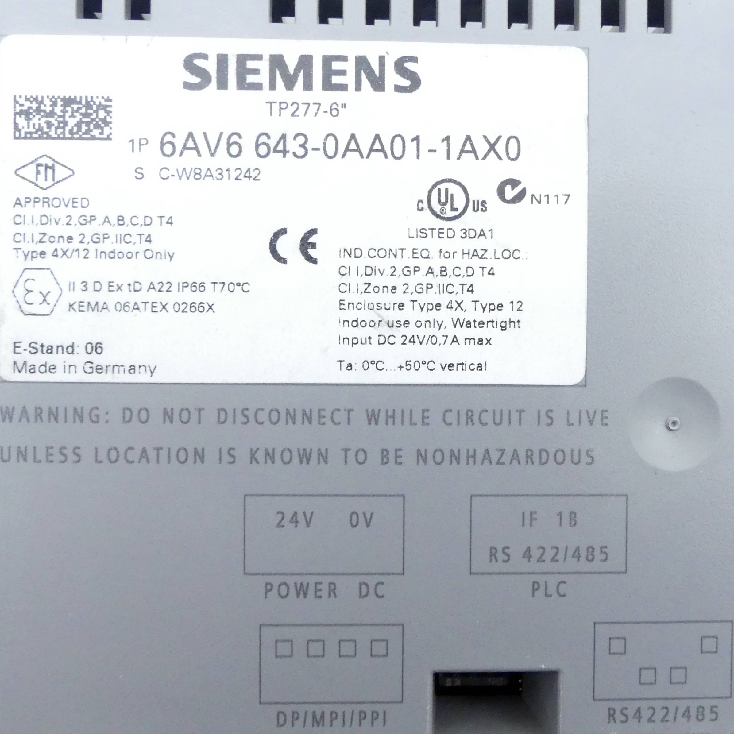 Siemens Siemens 6AV6643-0AA01-1AX0 Siemens 6AV6643-0AA01-1AX0 New-1