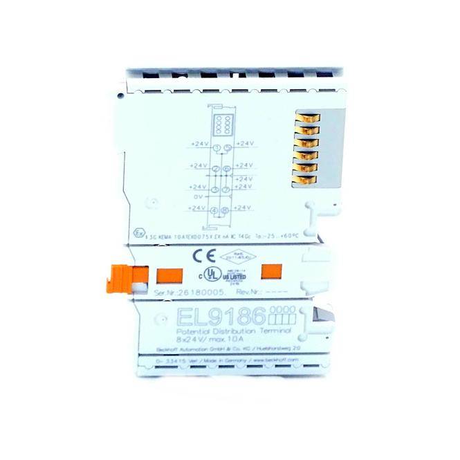 Beckhoff EL9186, EtherCAT-Klemme, Potenzialverteilung, 8x24V DC-2