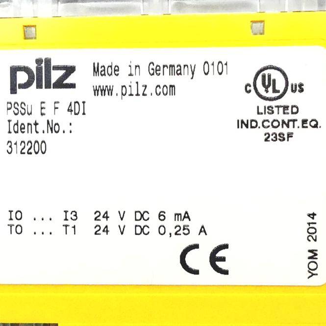 Pilz Elektronikmodul PSSu E F 4DI (312200)-1