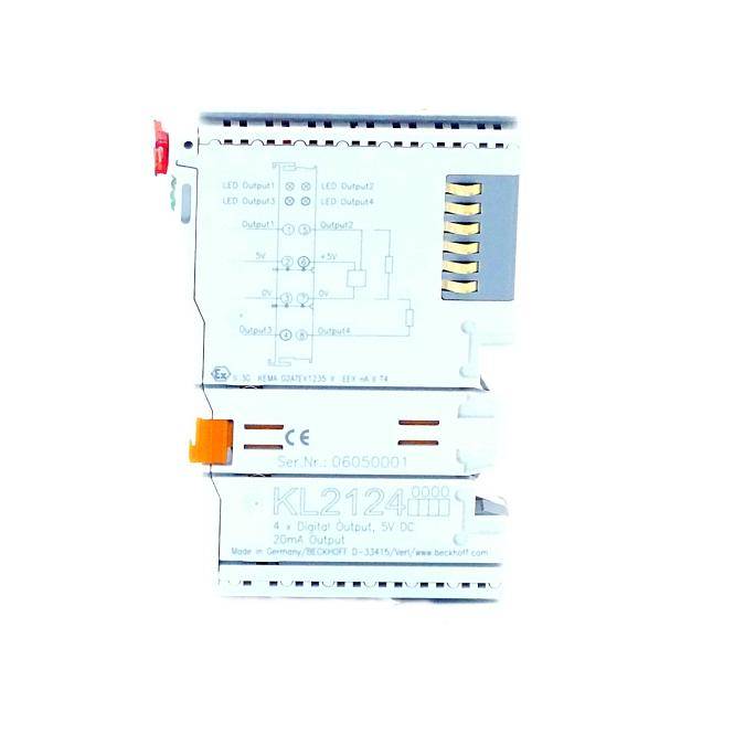 Beckhoff KL2124, Busklemme, 4-Kanal-Digital-Ausgang, 5V DC, 20 mA-2