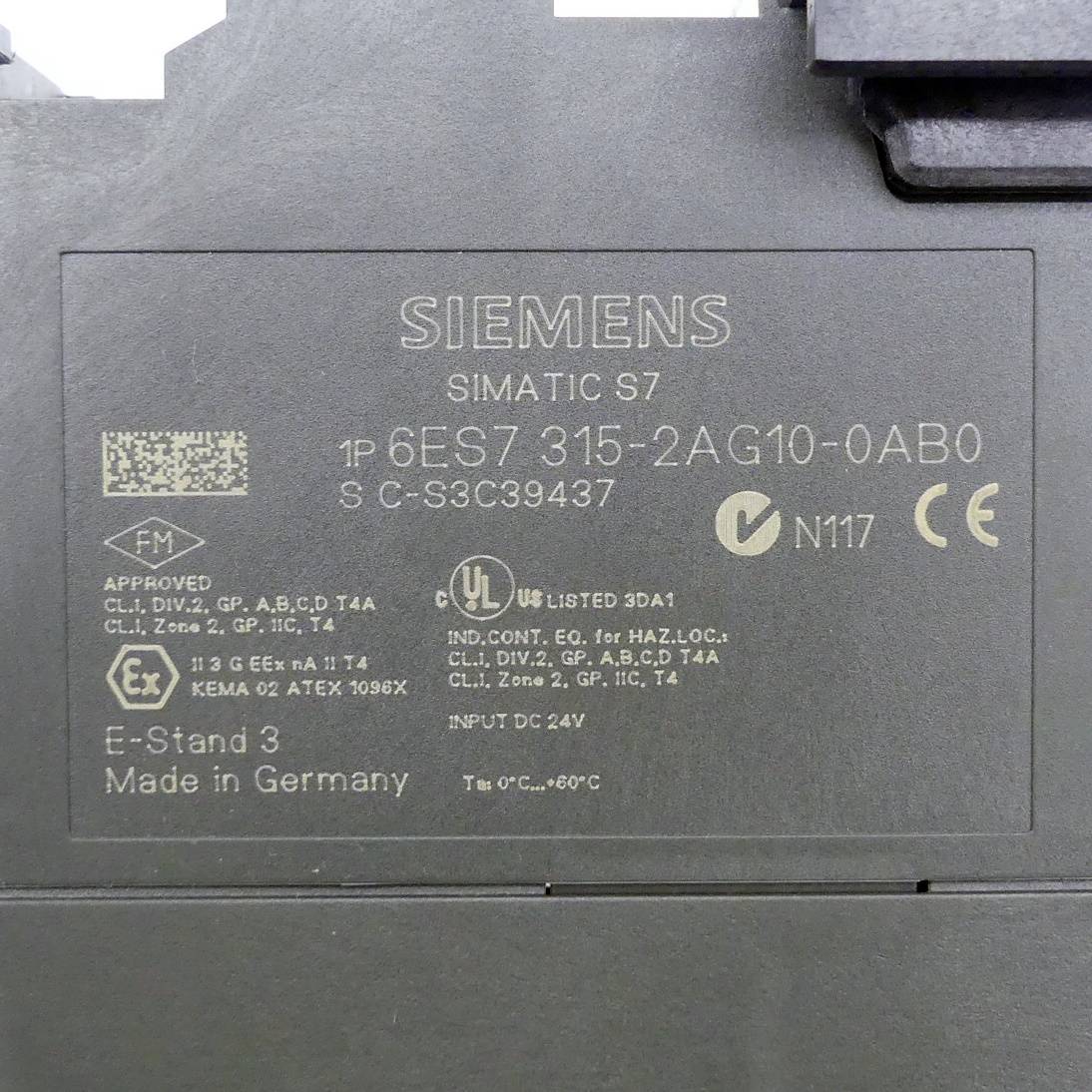 Siemens 6ES7315-2AG10-0AB0 Siemens 4025515068846 SIMATIC S7-300, CPU 315-2DP Central processing unit with MPI Integr. po-1