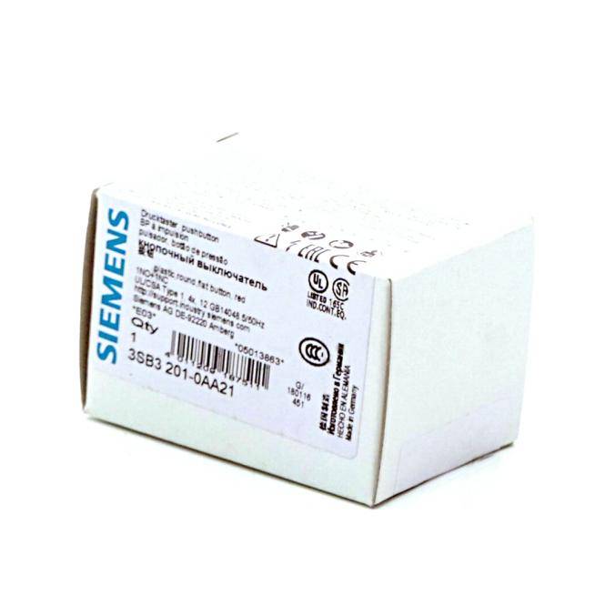 Siemens Drucktaster 22mm rot 3SB3201-0AA21 (3SB3201-0AA21)-1