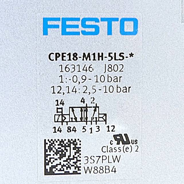 FESTO Magnetventil 163146 CPE18-M1H-5LS-1/4 G 1/4 Nennweite (Details) 8 mm 1 St.-2
