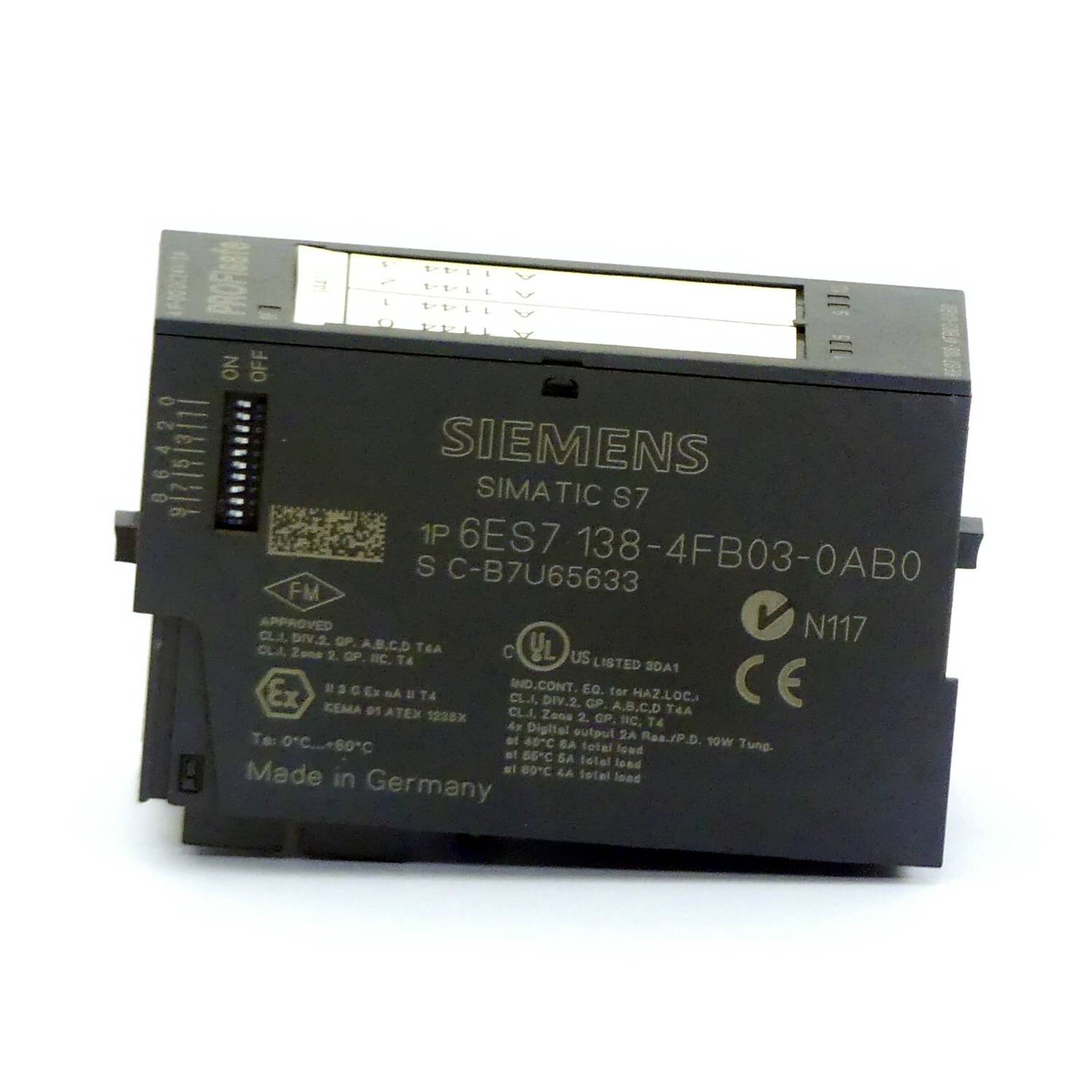 ***Ersatzteil*** SIMATIC DP, Elektronikmodul f. ET200S, 4 F-DO PROFIsafe, DC 24V/2A, 30mm Baubr., bis Kategorie 4 (EN-2