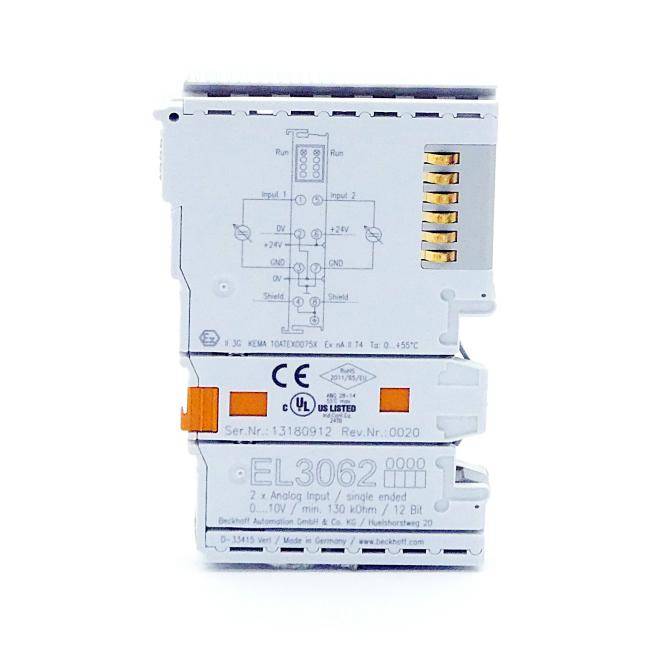 Beckhoff EL3062 EtherCAT-Klemme 2-Kanal-Analog-Eingang-2
