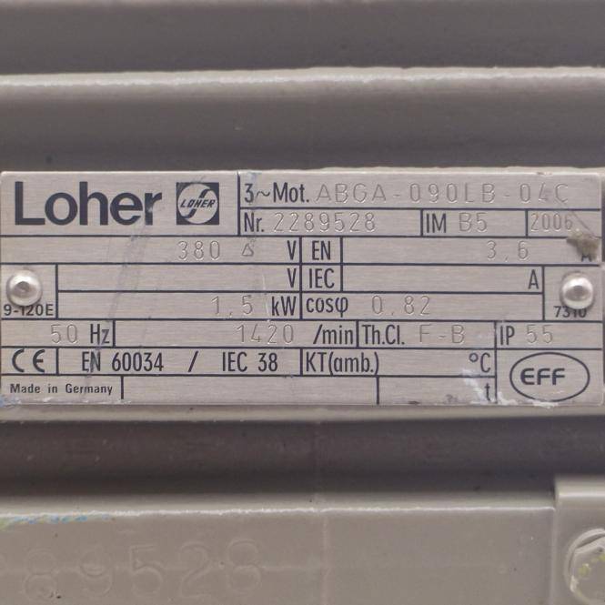 Loher Drehstrommotor ABGA-090LB-04C (2289528)-1