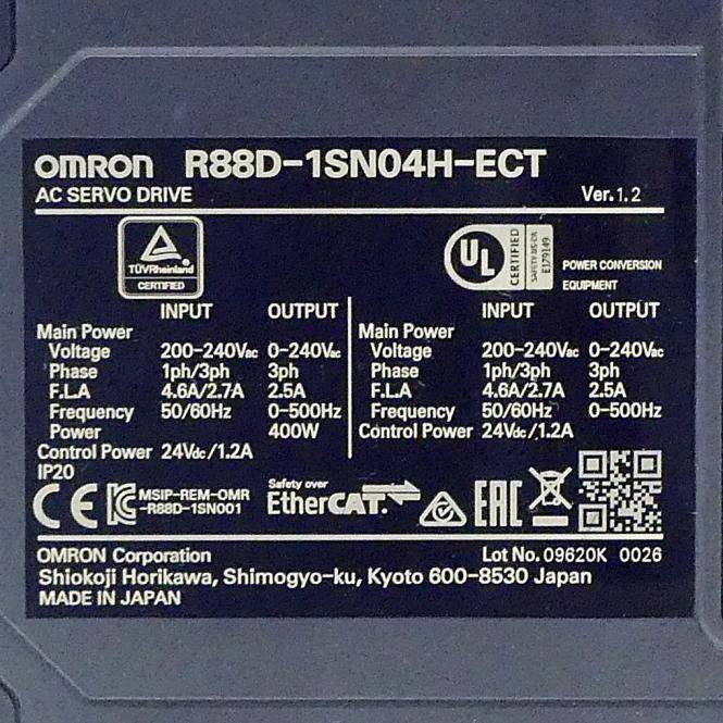 Omron Servoantrieb R88D-1SN R88D-1SN04H-ECT (R88D-1SN04H-ECT)-1