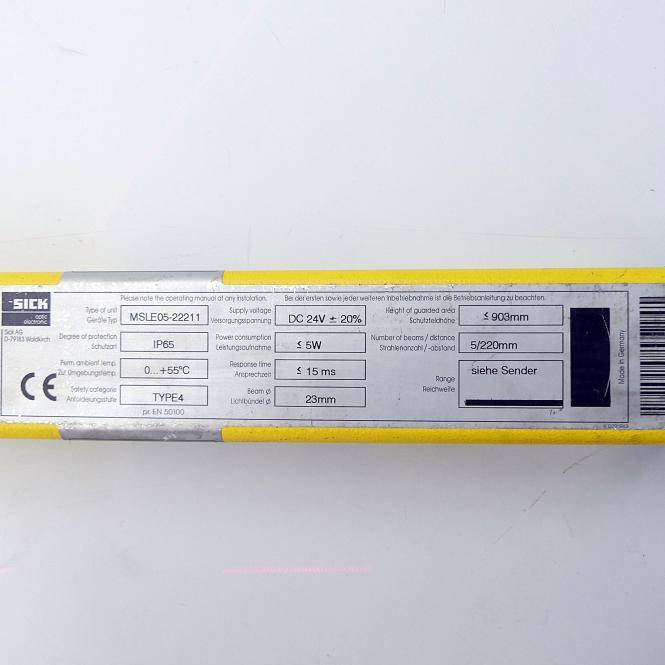SICK Sicherheitslichtvorhang Empfänger MSLE05-22211 (1 015 622)-1