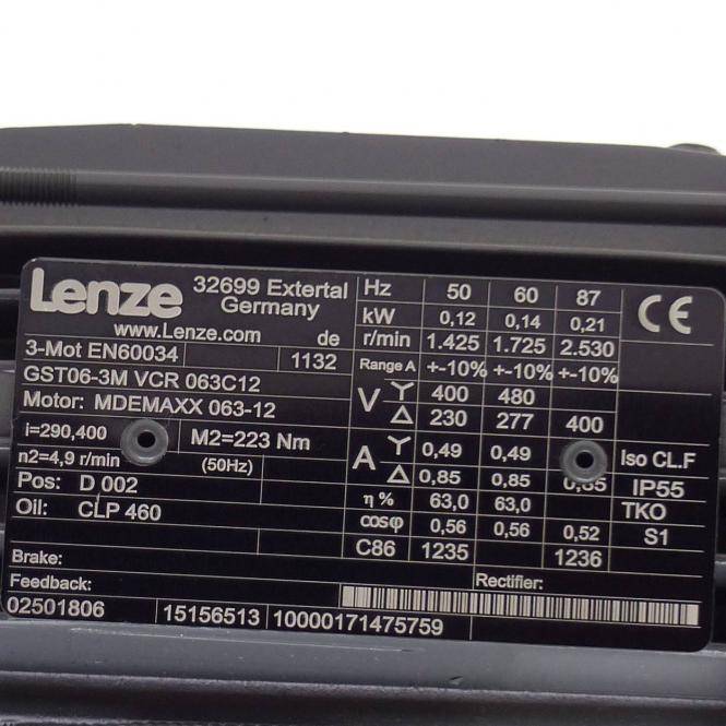Lenze Getriebemotor MDEMAXX063-12 (GST06-3M VCR 063C12)-1