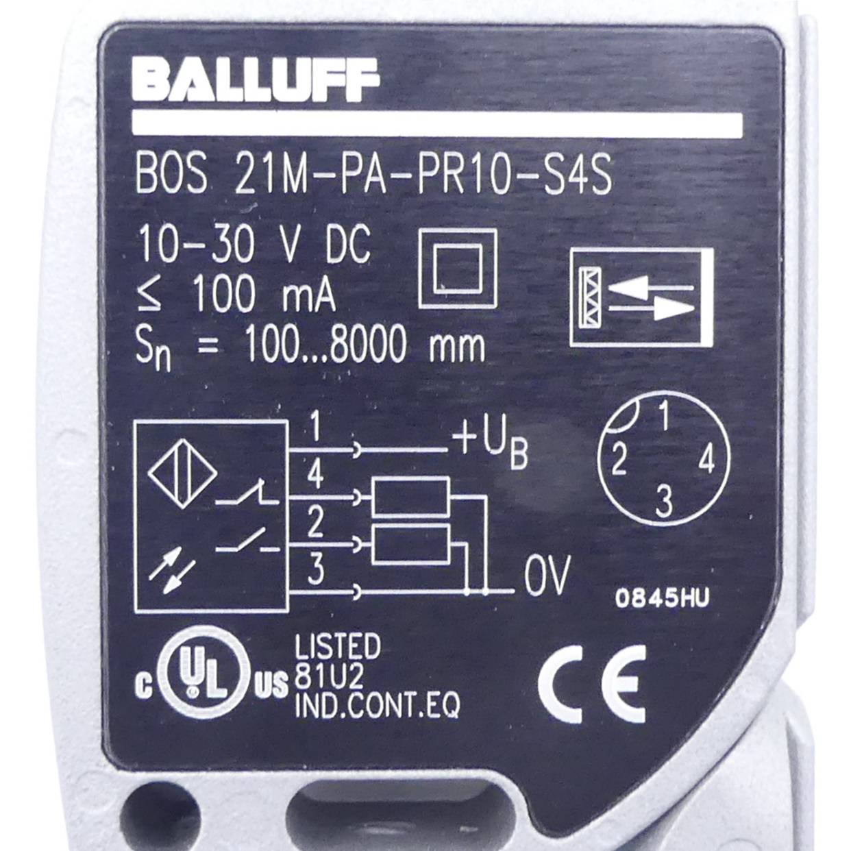 BALLUFF Reflexionslichtschranke BOS00TT (BOS 21M-PA-PR10-S4S)-1