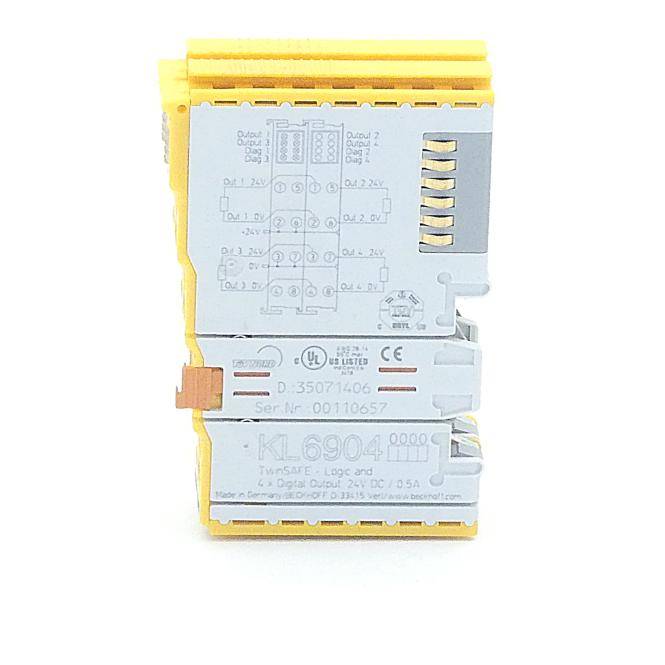BECKHOFF TwinSAFE-Logic-Busklemme (KL6904)-2