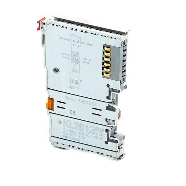 Beckhoff KL2612, Busklemme, 2-Kanal-Relais-Ausgang, 125 V AC, 30V DC, 0,5A AC, 2 A DC