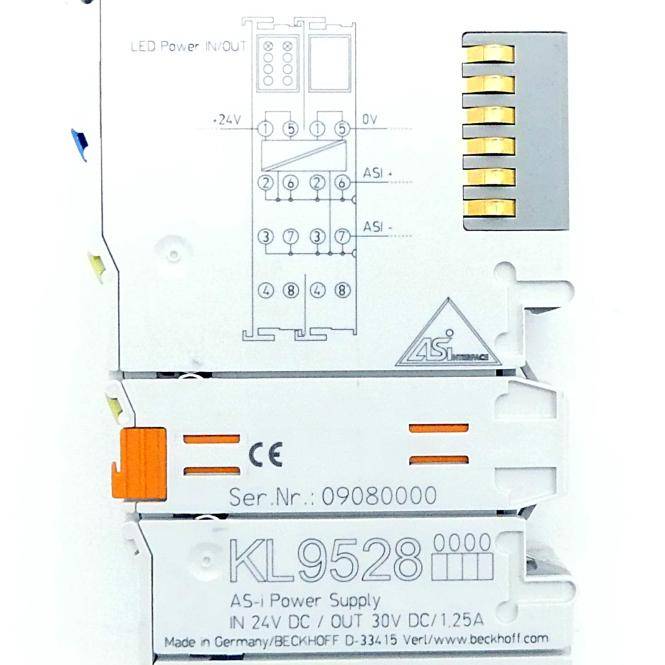Beckhoff KL9528, AS-Interface-Netzteilklemme 24V DC/30V DC, 1,25A-1