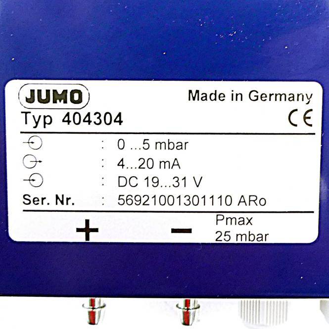 JUMO Druck- und Differenzdruckmessumformer (404304 / -160-0 mbar)-1