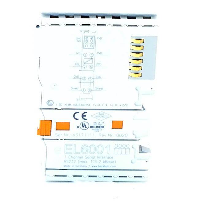 Beckhoff EL6001, EtherCAT-Klemme, 1-Kanal-Kommunikations-Interface, seriell, RS232-2