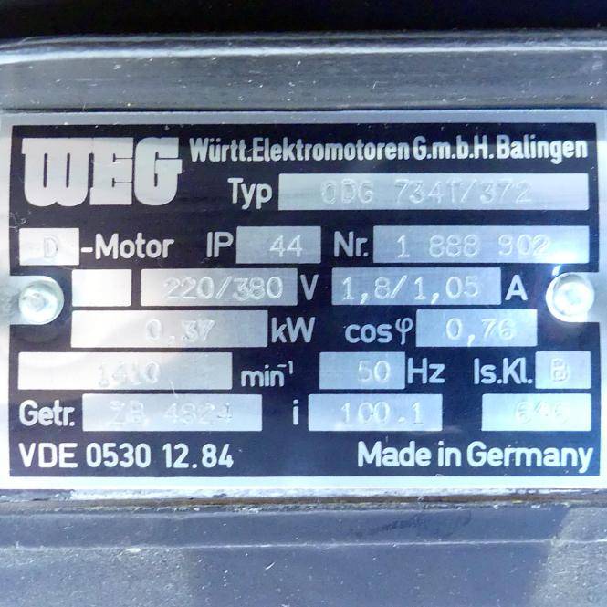 WEG Getriebemotor ODG 734T/372 + ZB 4824 (ODG 734T/372 + ZB 4824)-1