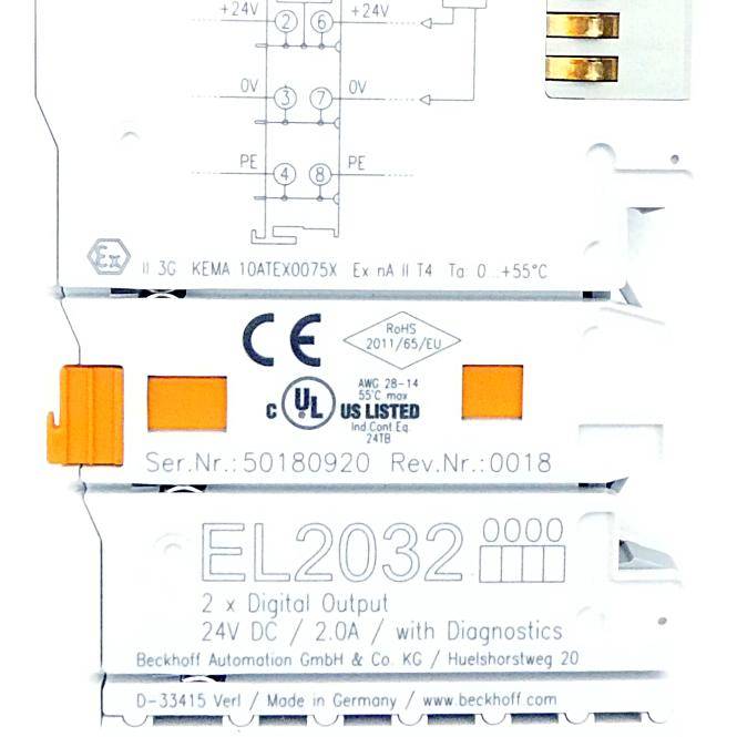BECKHOFF 2-Kanal-Digital-Ausgangsklemme EL2032 (EL2032)-1
