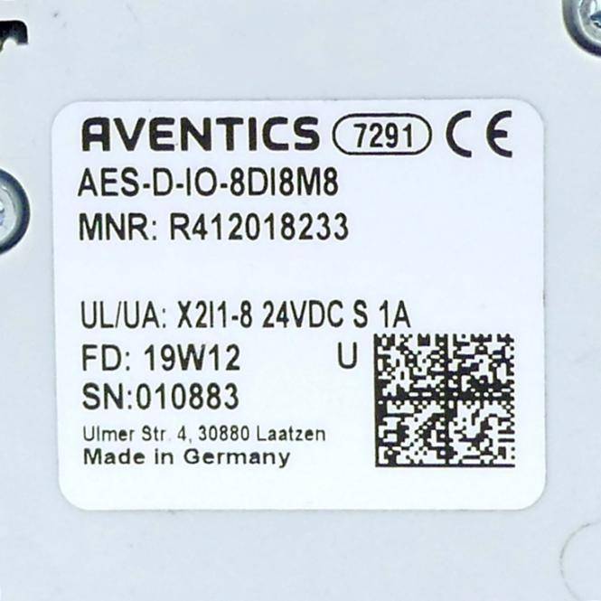 Aventics AES-D-IO-8DI8M8, Serie AES R412018233-1
