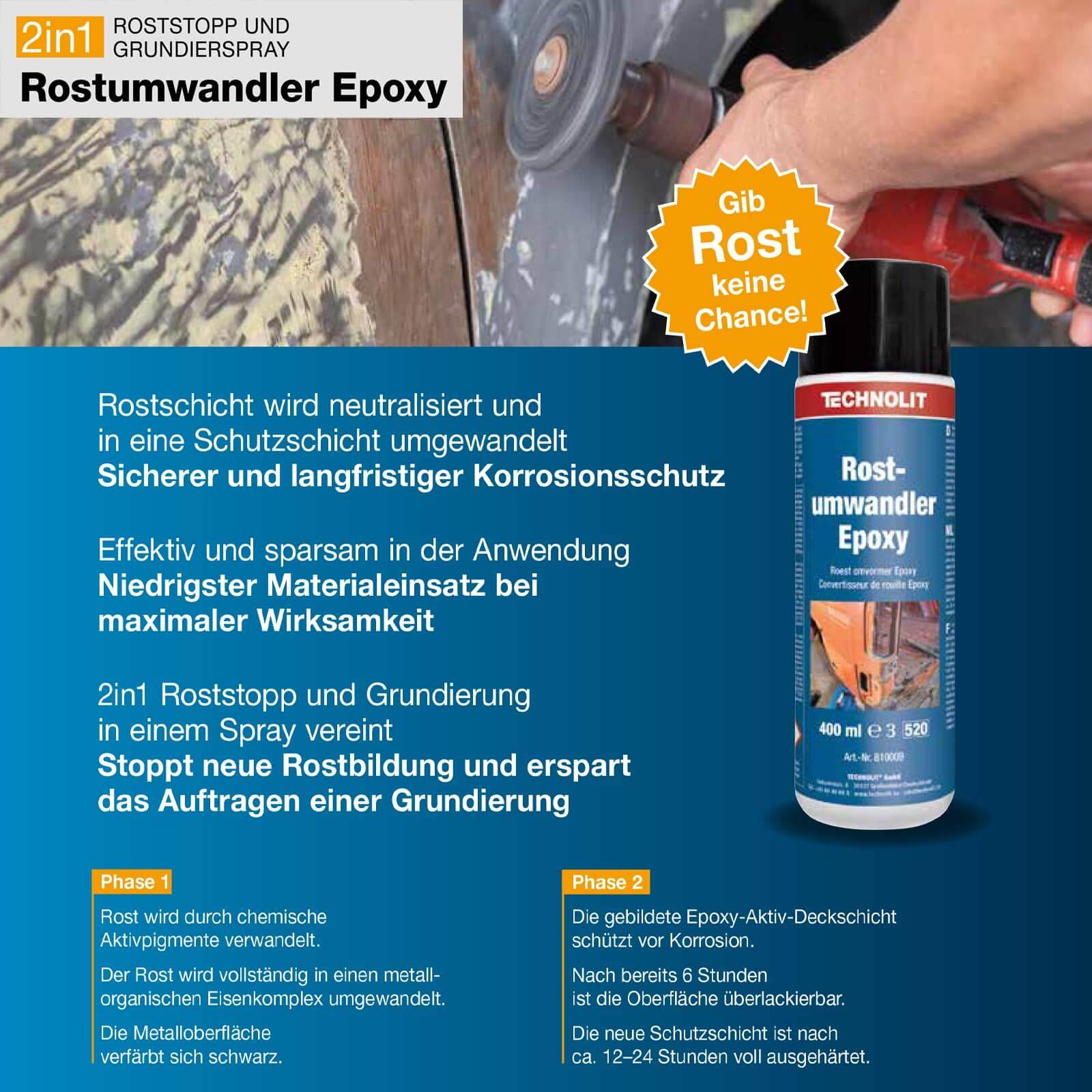 TECHNOLIT Rostumwandler Epoxy 400ml-4
