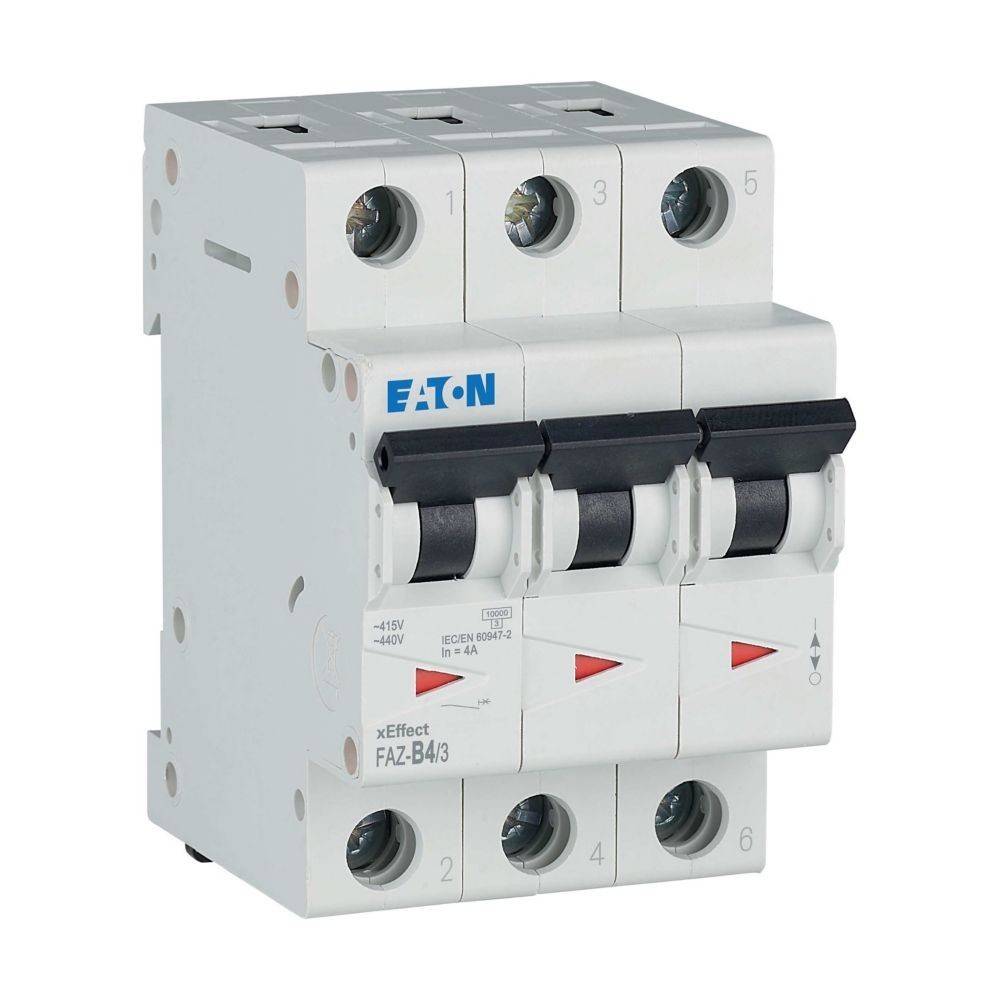 Eaton Leitungsschutzschalter 3p. FAZ-B4/3-1