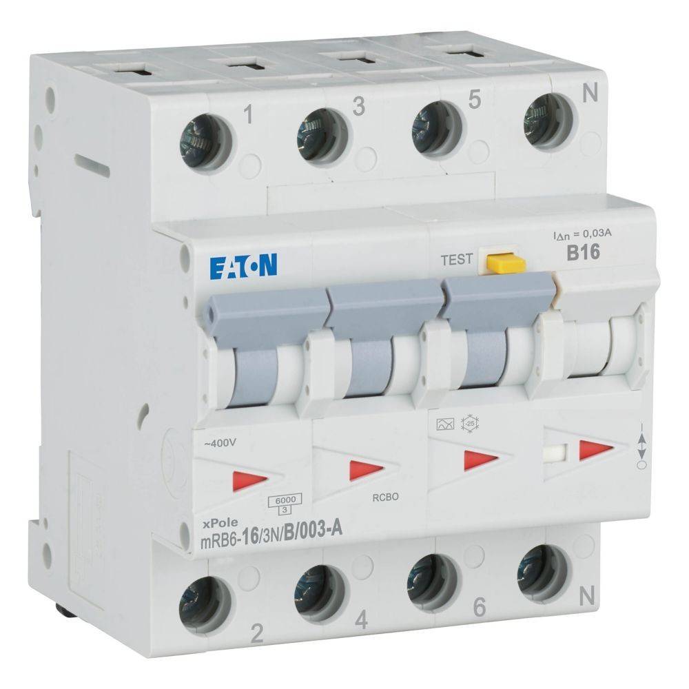 FI/LS-Schalter MRB6-16/3N/B/003-A 3-polig+N B-Charakteristik 30mA-2