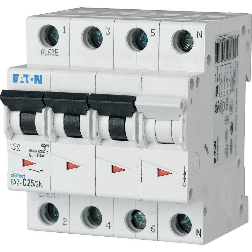 Eaton Leitungsschutzschalter FAZ-C10/3N-4