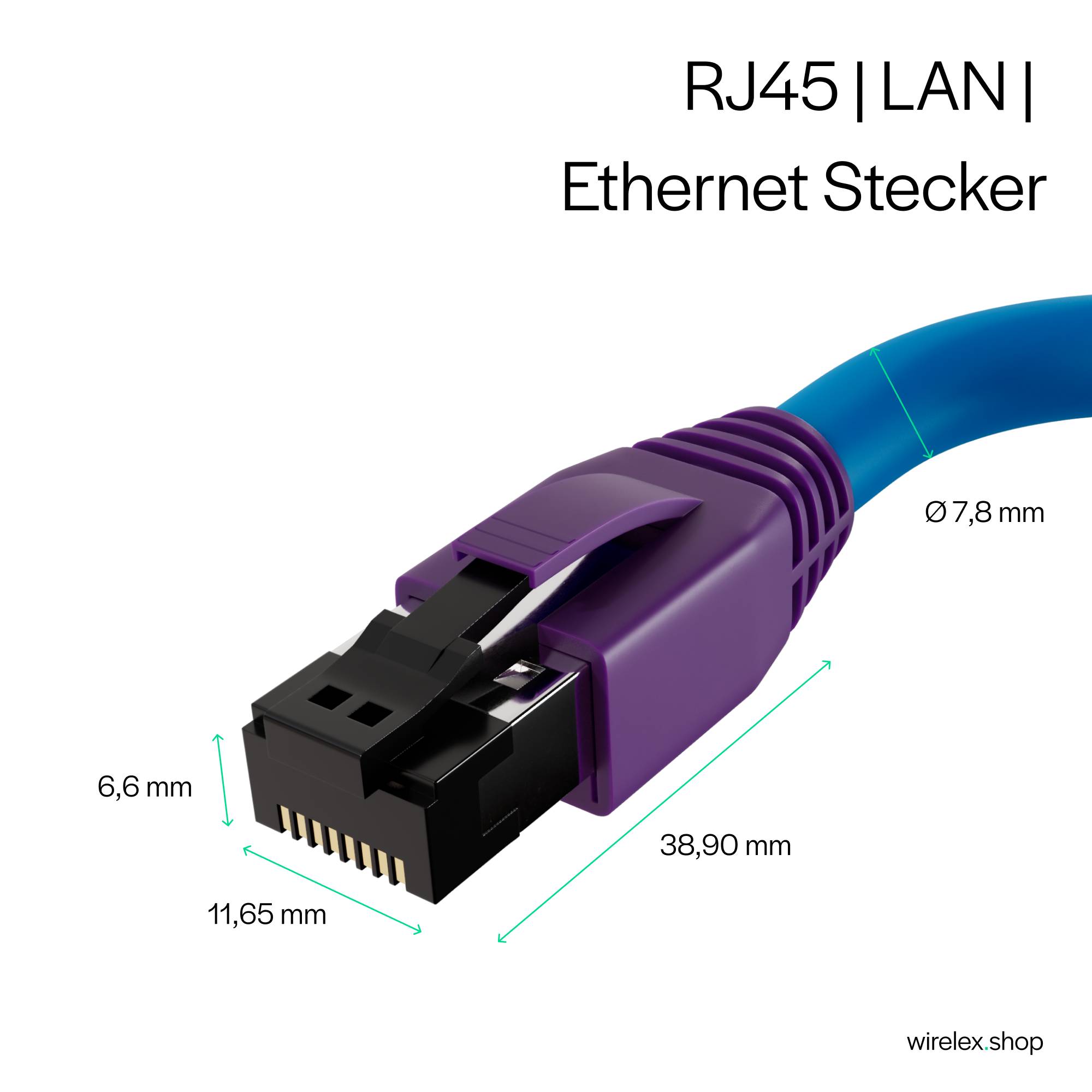 Patchkabel cat. 8.1-Rohkabel S/FTP PIMF Halogenfrei blau 20,0m-1