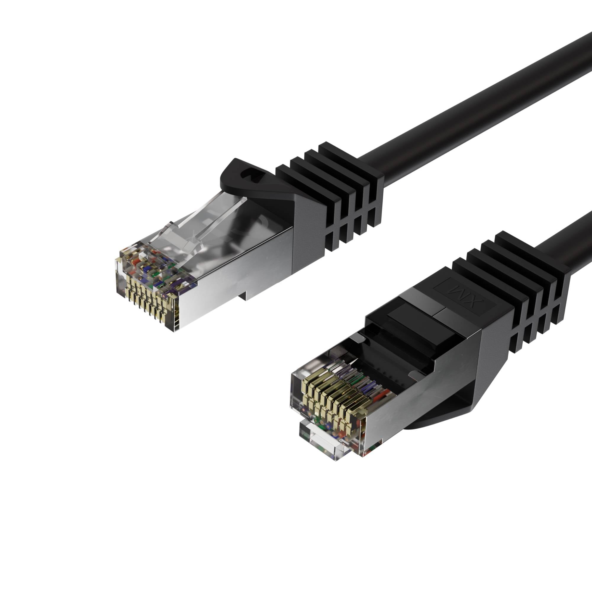 Flexline RJ45 Netzwerkkabel, Cat. 7, S/FTP, PUR, schleppkettentauglich, schwarz 25,00m